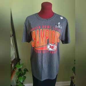 2024 Superbowl Champion Kansas City Chiefs Size Medium 2 Sided, New